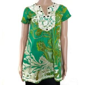 Isabel | Paisley Lace Collar Tunic